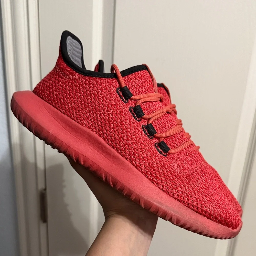 Adidas‎ Tubular Shadow Trace Scarlet Black Athletic Sneakers